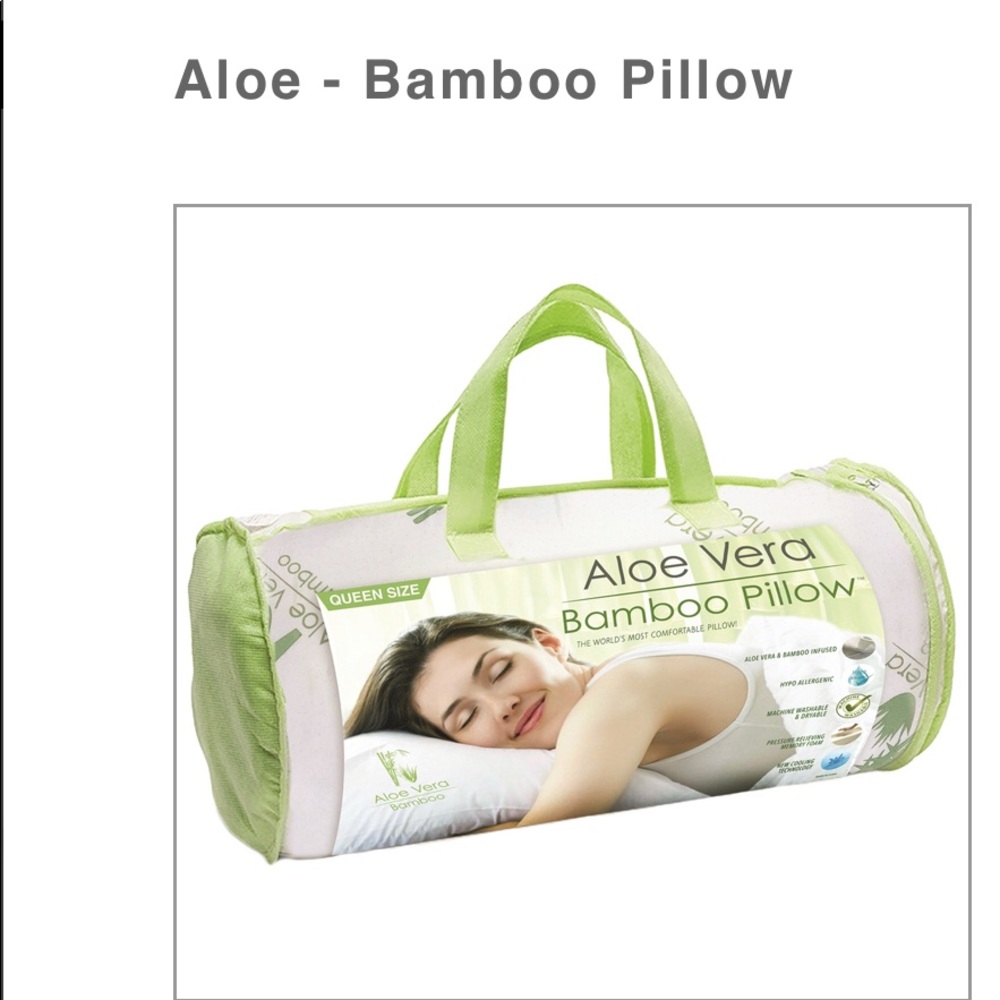 Aloe Vera Bamboo Pillows - Queen